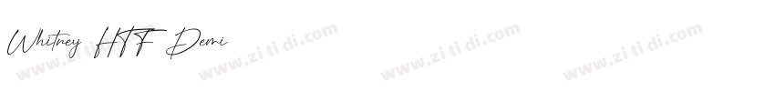 Whitney HTF Demi字体转换